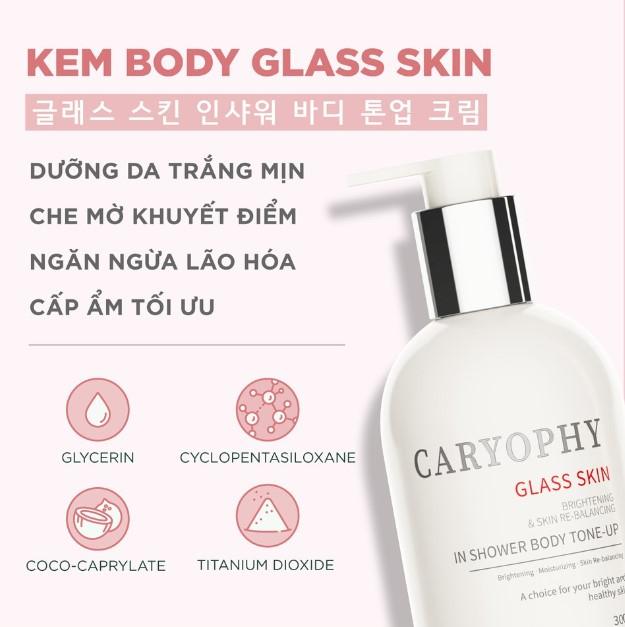 Kem dưỡng trắng da Body Caryophy Glass Skin