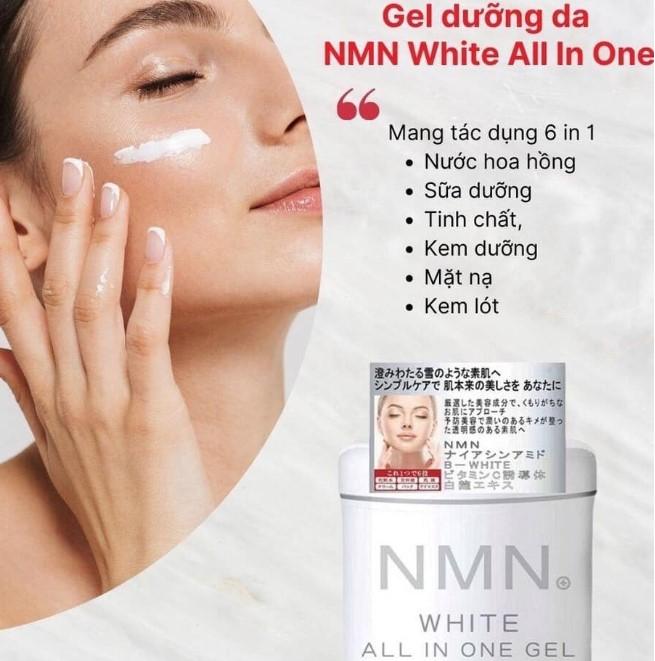 Kem dưỡng trắng da NMN White All In One Gel chống lão hóa Nhật Bản