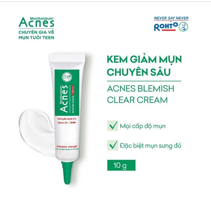 Kem giảm mụn chuyên sâu Acnes Blemish Clear Cream