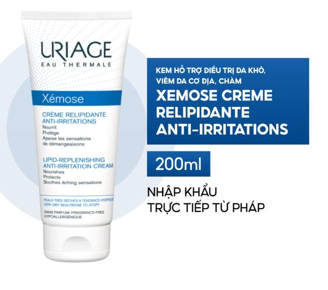 Kem hỗ trợ điều trị da khô, viêm da cơ địa Uriage Xemose Creme Relipidante Anti-Irritations