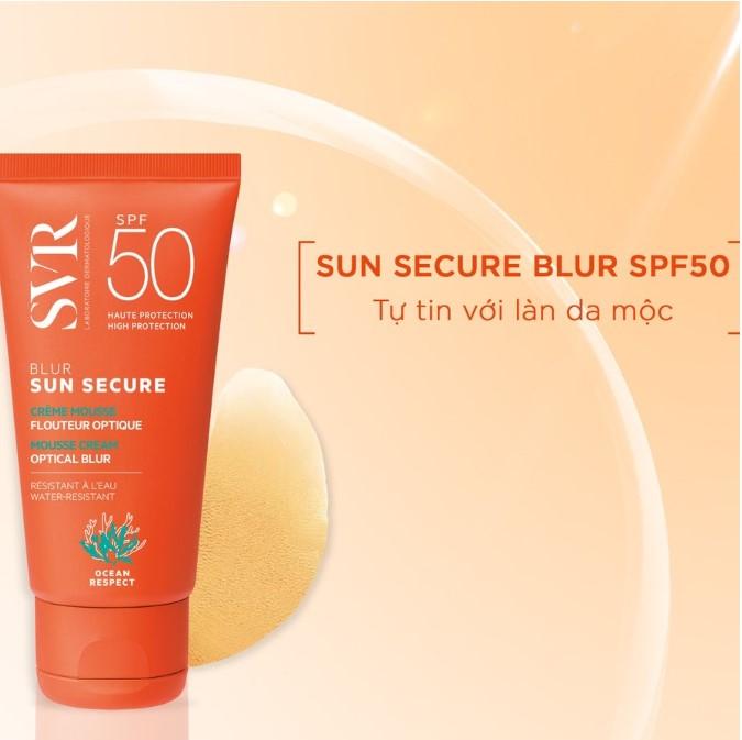 Kem lót nền che khuyết điểm và chống nắng SVR Sun Secure Blur SPF 50