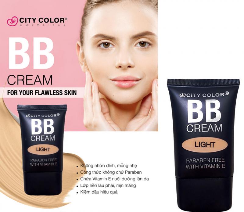 Kem nền City Color BB Cream (23.2ml) #Light