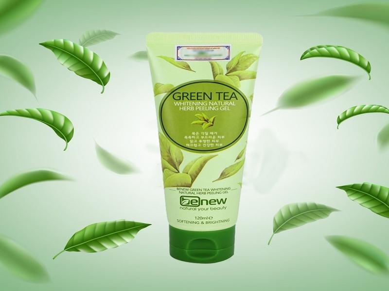 Kem tẩy da chết trà xanh Benew green tea peeling gel