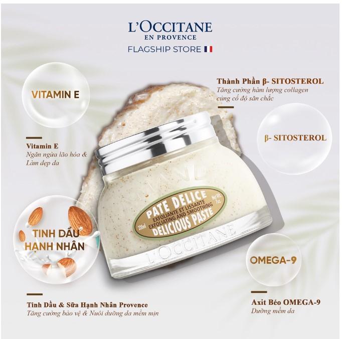 Kem tẩy tế bào chết organic L’Occitane Delicious Paste Exfoliating And Smoothing