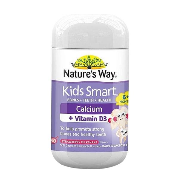 Kẹo Nature’s Way Kids Smart Calcium + Vitamin D3 Burstlets