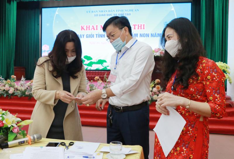 Khai mạc Hội thi giáo viên giỏi tỉnh cấp mầm non ở Nghệ An năm 2021- Ảnh: GDTĐ