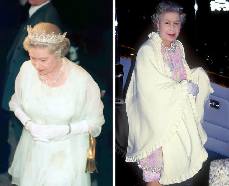 Nữ hoàng Elizabeth II thường xuyên sử dụng khăn choàng