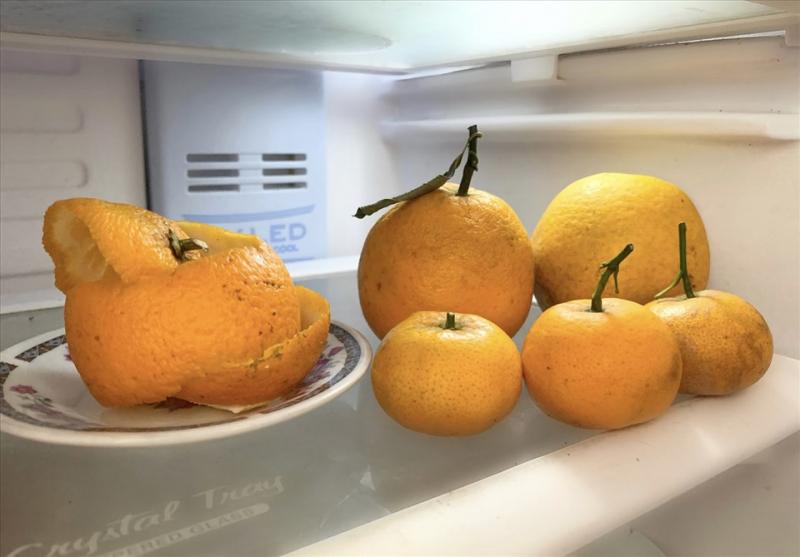 Khử mùi tủ lạnh bằng vỏ cam