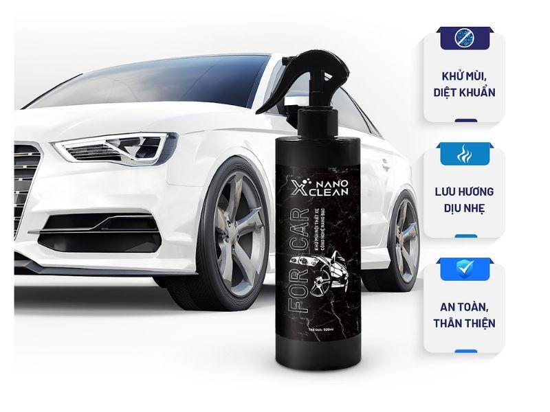 Bình xịt khử mùi ô tô, xe hơi tạo hương thơm nano bạc Nano XClear For Car