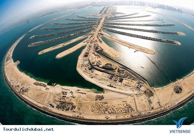Đảo cọ là tổ hợp các công trình kiến trúc tuyệt phẩm của Dubai