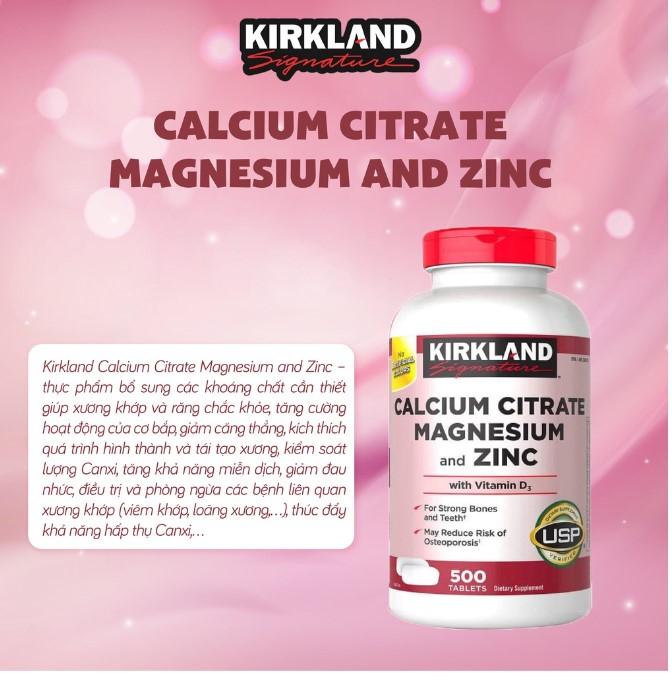 Kirkland Signature Calcium Citrate Magnesium And Zinc
