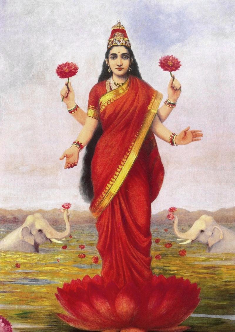 Tranh vẽ nữ thần Lakshimi