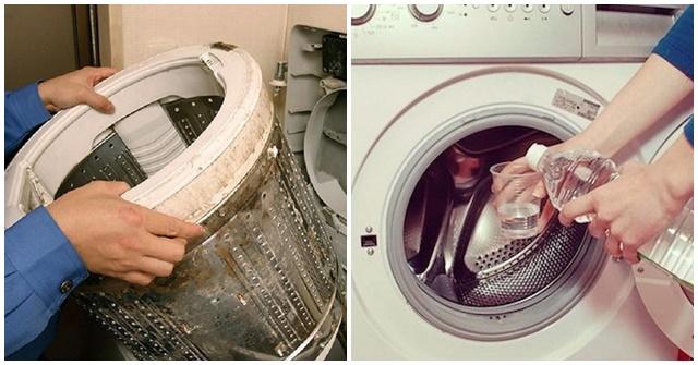 Vệ sinh máy giặt gia đình bằng giấm