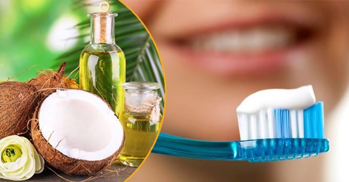 Dầu dừa không chỉ có tác dụng làm cho da mịn màng hay mái tóc mượt mà, nó còn có công dụng trong việc chăm sóc răng miệng cực tốt.