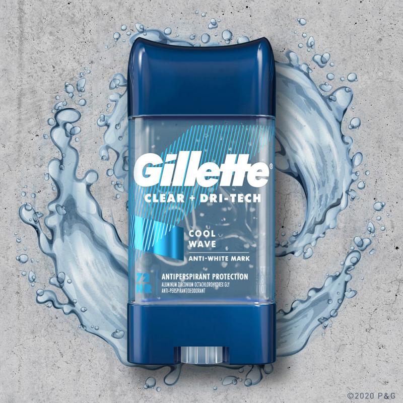 Lăn khử mùi cho nam Gillette 3 tác động khử mùi khô thoáng da dưới cánh tay 107g USA