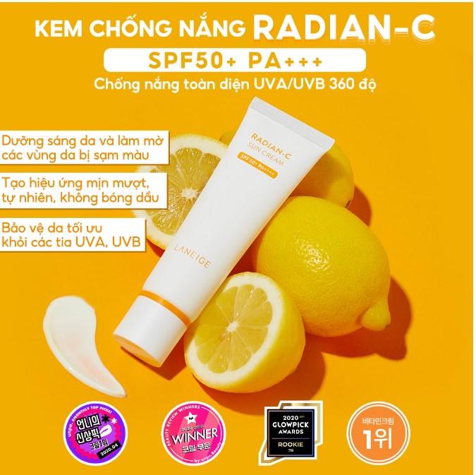 Laneige Radian-C Sun Cream SPF 50+ PA++++