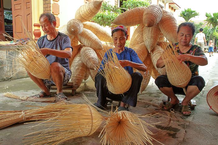 Làng nghề mây tre đan Ninh Sở