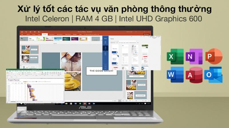 Laptop ASUS Vivobook X515MA-BR481W Celeron N4020|4GB|256GB|15.6
