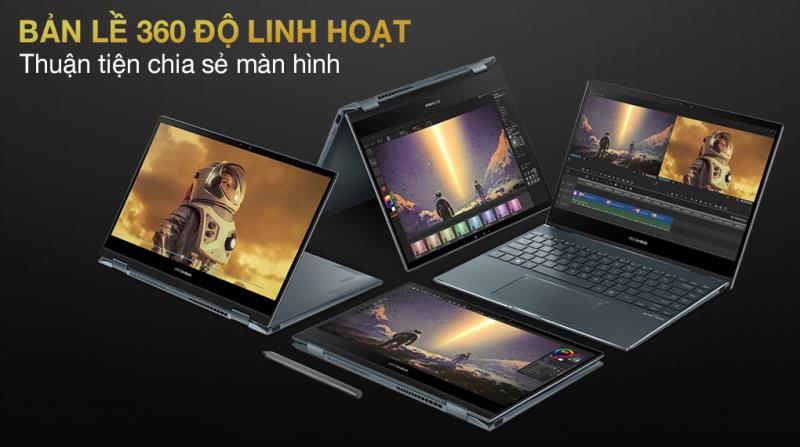 Laptop Asus ZenBook Flip UX363EA i7 1165G7/16GB/512GB/Touch/Pen/Cáp/Túi/Win10 (HP163T)