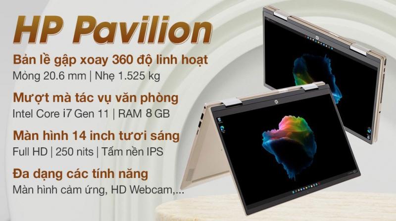 Laptop HP Pavilion X360 14-dy0075TU 46L93PA i7-1165G7