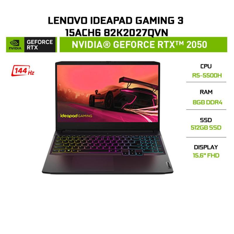 Laptop Lenovo IdeaPad Gaming 3 15ACH6 82K2027QVN R5-5500H