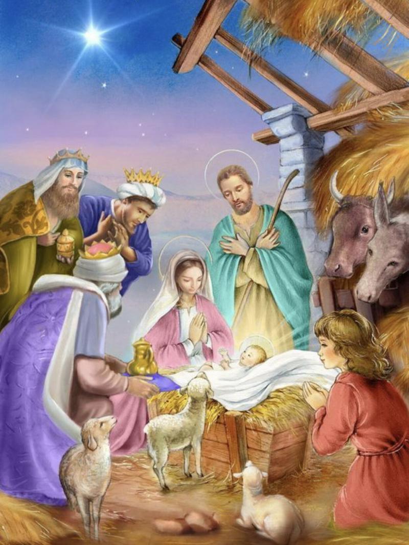 Chúa Jesus giáng sinh trong hang Belem