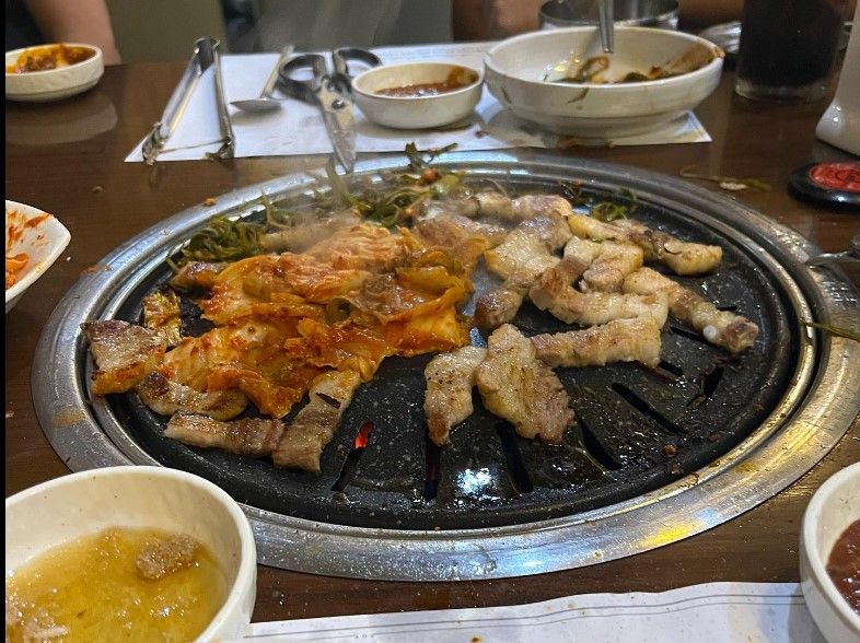Các món nướng nơi đây chuẩn phong cách Hàn Quốc vô cùng hấp dẫn