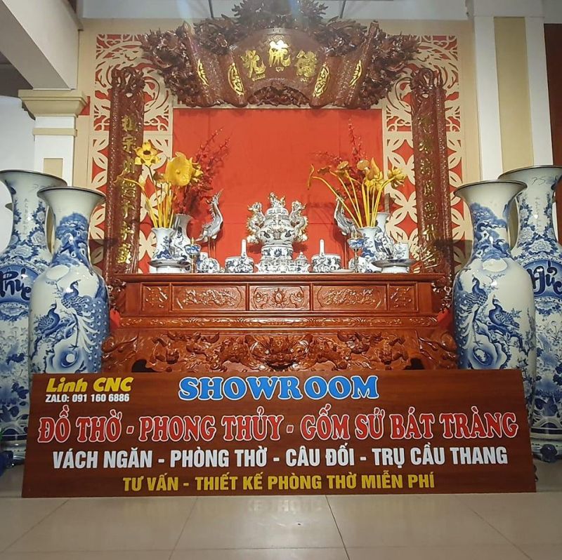 Linh CNC - Đồ thờ gốm Bát Tràng Sầm Sơn Thanh Hóa