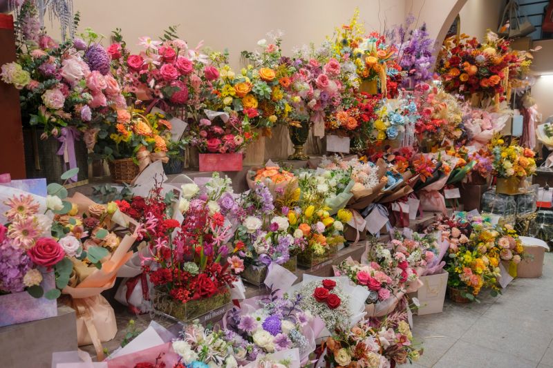 Hoa tươi tại cửa hàng Liti Florist
