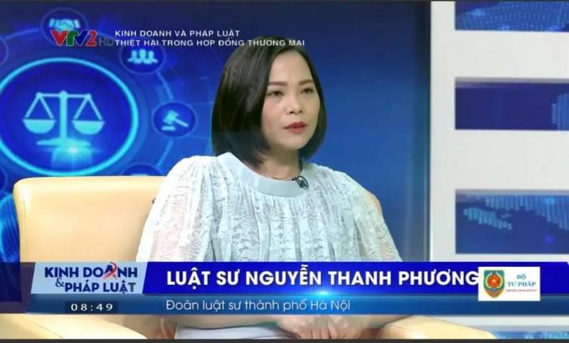 Th.s. Luật sư Nguyễn Thanh Phương trong một buổi phát biểu trên truyền hình