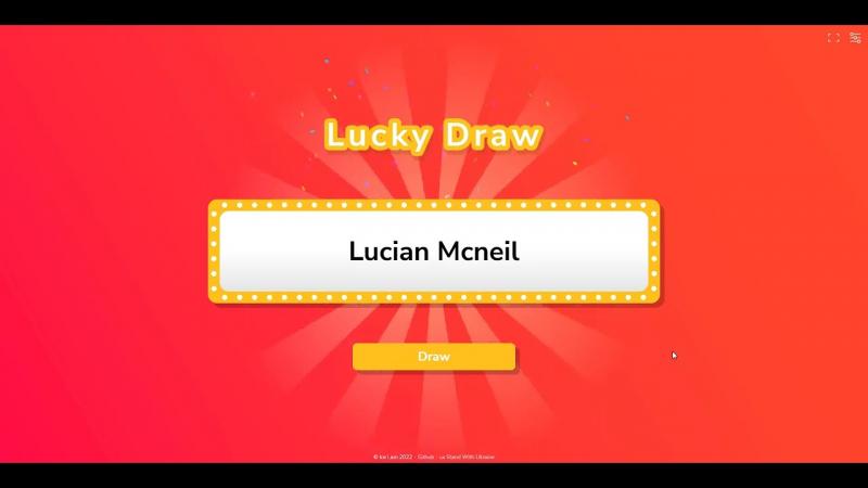 Lucky Draw Program