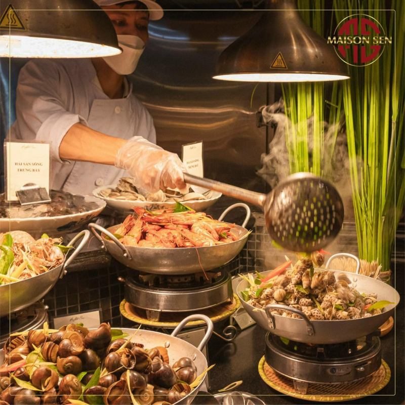 Nhà hàng buffet hải sản nổi tiếng ở Than Xuân?