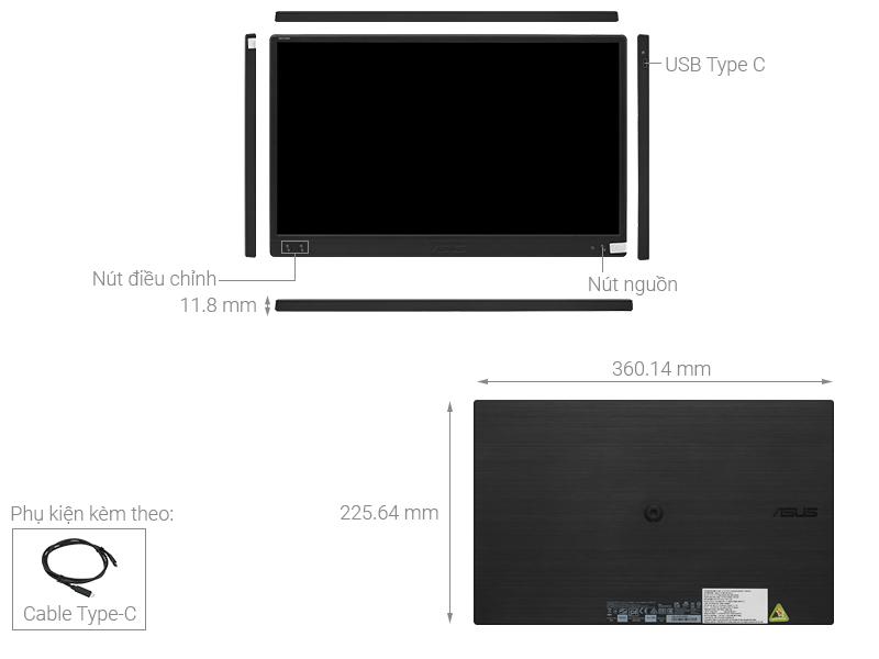 Màn hình di động Asus ZenScreen MB166C 15.6
