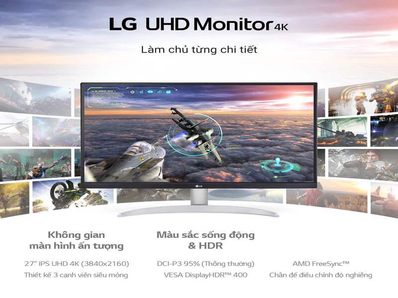 Màn hình LG 27UP600-W 27'' 4K UHD IPS VESA DisplayHDR™ 400