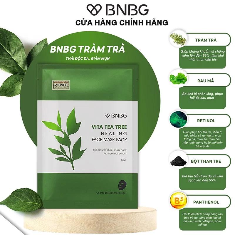 Mặt nạ BNBG tràm trà Vita Tea Tree Healing Face Mask Pack