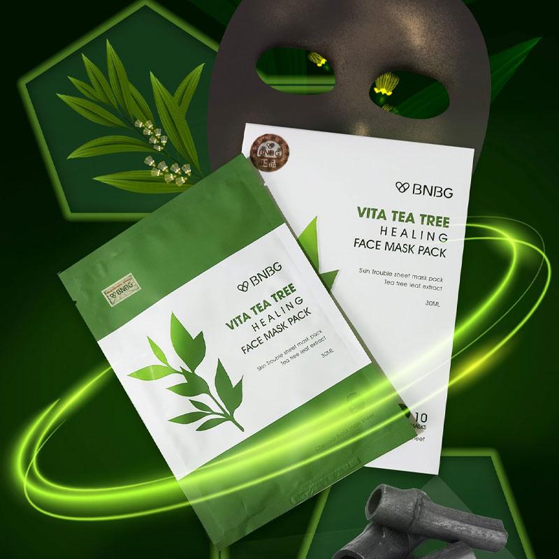 Mặt Nạ BNBG Tràm Trà Thải Độc Da, Giảm Mụn Vita Tea Tree Healing Face Mask Pack 30ml