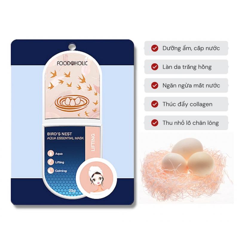 Mặt nạ dưỡng chất tổ yến dưỡng da toàn diện Foodaholic Bird’s Nest Aqua Essential Mask