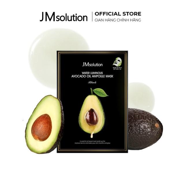 Mặt nạ dưỡng da JM Solution Water Luminous Avocado Oil Ampoule Mask Black