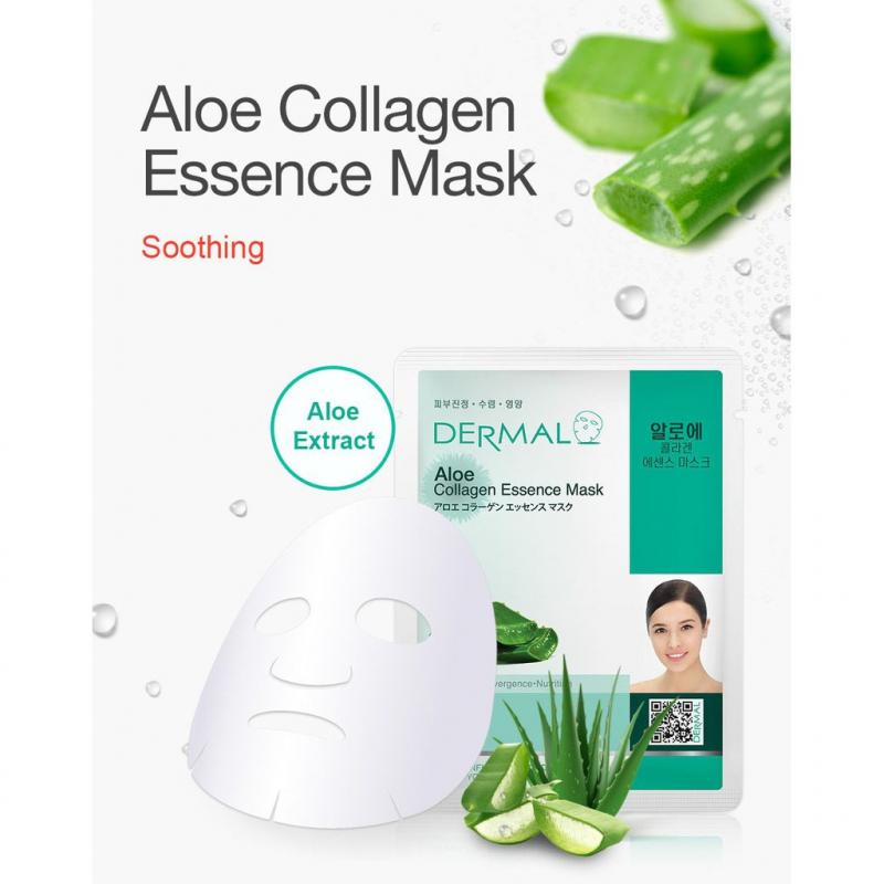 Mặt nạ giấy nha đam Dermal Aloe Collagen Essence Mask