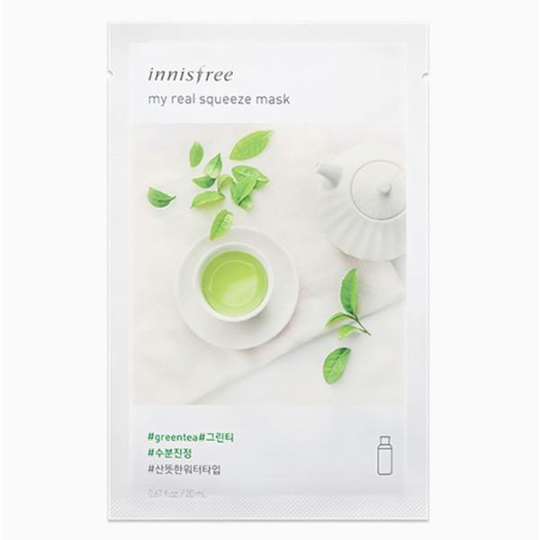 Mặt Nạ Miếng Chiết Xuất Trà Xanh Innisfree My Real Squeeze Mask