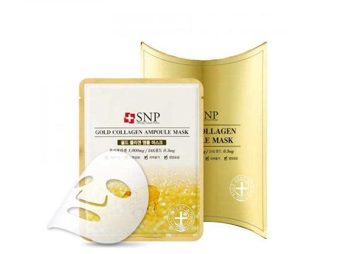 Mặt nạ SNP Gold Collagen Ampoule Mask