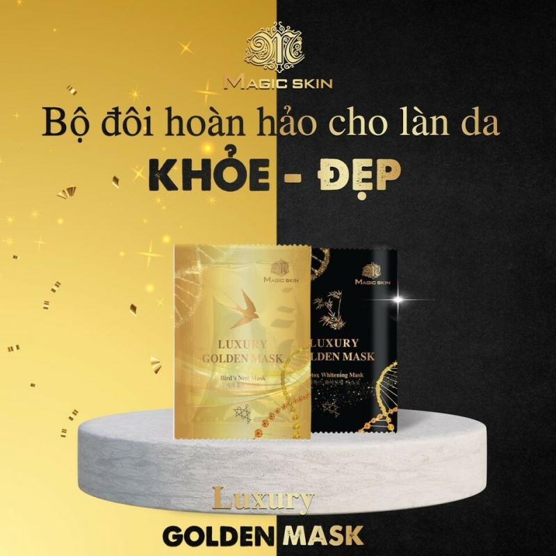 Mặt nạ ủ yến thải độc dưỡng trắng Magic Skin Luxury Golden Mask