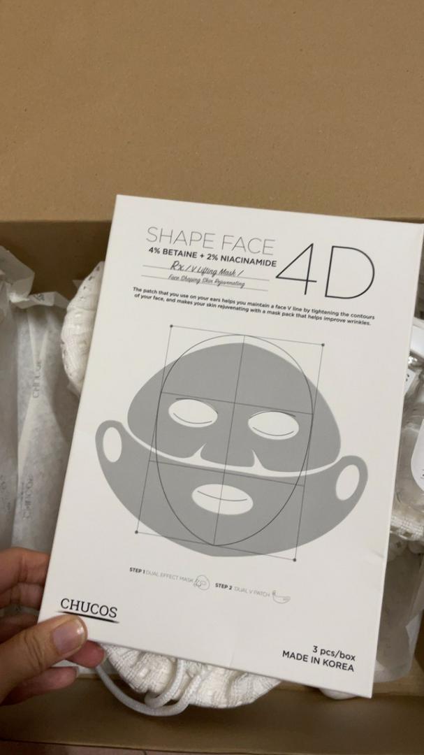 Mặt nạ V-line 4D hai bước tác động kép Chucos Set Face 4D Mask