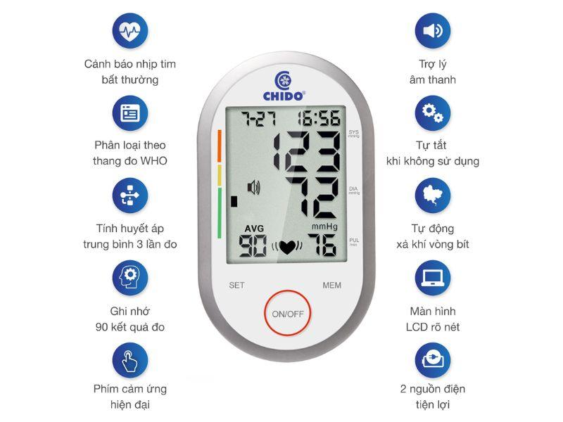 Ứng dụng của máy đo huyết áp CHIDO