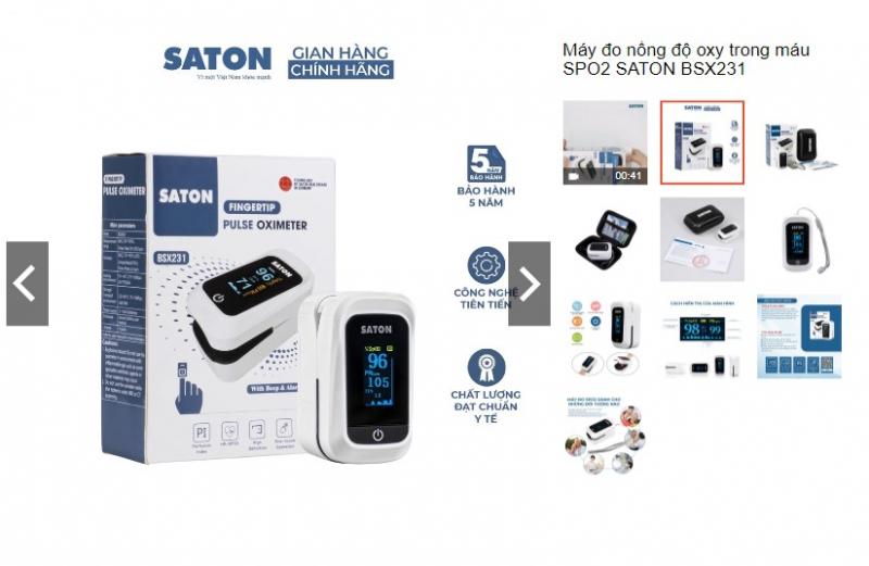 Máy đo oxy trong máu SATON