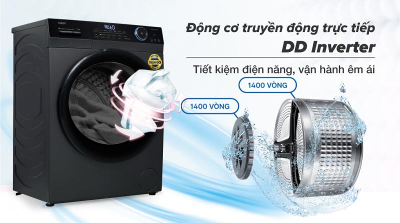 Máy giặt Aqua 11kg AQD-D1102G BK