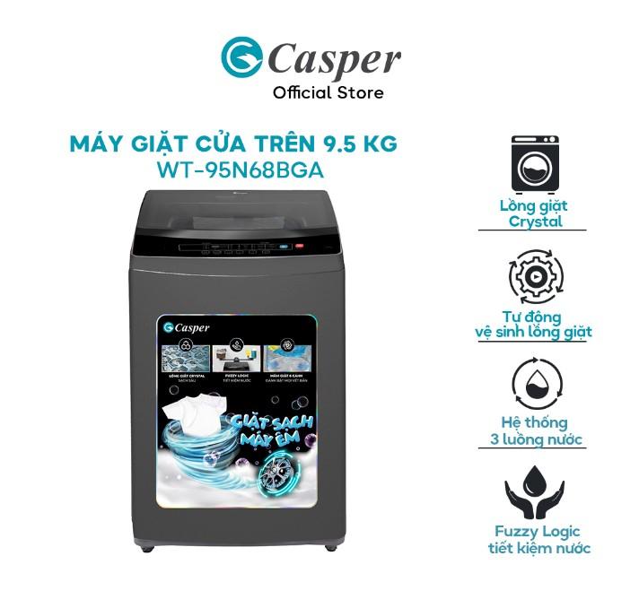 Máy giặt Casper 9.5kg WT-95N68BGA