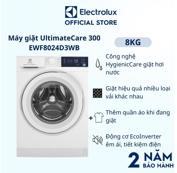 Máy giặt Electrolux 8kg UltimateCare 300 EWF8024D3WB