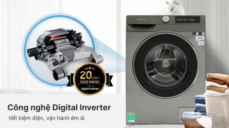 Máy giặt thông minh AI EcoBubble™ Samsung 9kg WW90T634DLN/SV