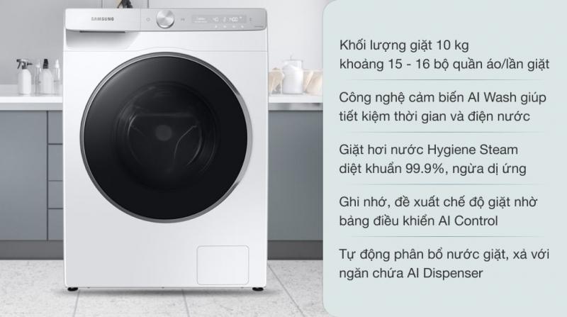 Máy giặt thông minh Samsung AI EcoBubble™ 10kg WW10TP44